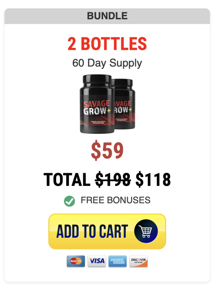 Buy-Savage Grow Plus three bottles